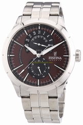 Festina Watches : F16632/6 Brown Dial Stainless_steel Men Watch