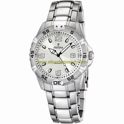 Festina Watches : F16636/1 Quartz Silver Dial Date Stainless Steel Men Watch