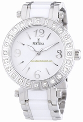 Festina Watches : F16643/1 White Dial Luminescent Hands Women Watch