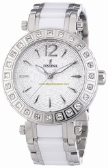 Festina Watches : F16643/3 Silver Dial Luminescent Hands Women Watch