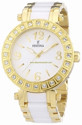 Festina Watches : F16644/1 White Dial Luminescent Hands Women Watch