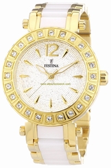 Festina Watches : F16644/3 Silver Dial Luminescent Hands Women Watch