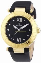 Festina Watches : F16647/3 Black Dial Leather Men Watch