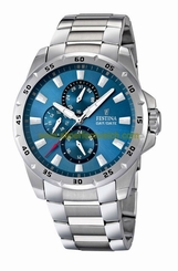 Festina Watches : F16662/2 Quartz Blue Dial Day Date Stainless Steel Men Watch