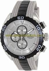 Festina Watches : F16664/2 Quartz Chronograph Gray Dial Rubber Men Watch