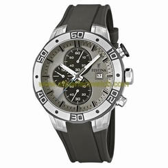 Festina Watches : F16667/2 Quartz Chronograph Date Gray Rubber Strap Men Watch