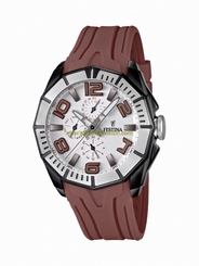 Festina Watches : F16670/1 Quartz Day Date Brown Rubber Men Watch