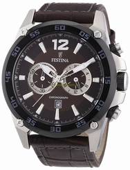 Festina Watches : F16673/6 Brown Dial Stop_watch Men Watch