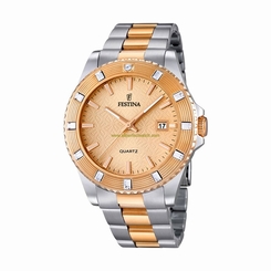 Festina Watches : F16687/2 Beige Dial Date Display Women Watch