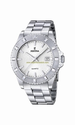 Festina Watches : F16689/1 White Dial Stainless_steel Women Watch