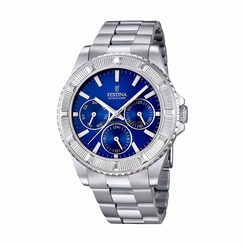 Festina Watches : F16690/3 Blue Dial Luminescent Hands Men Watch