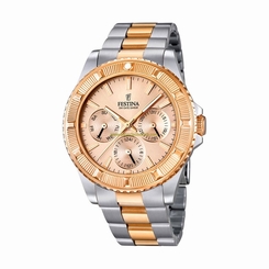 Festina Watches : F16692/2 Beige Dial Luminescent Hands Men Watch