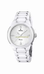 Festina Watches : F16698/1 White Dial Luminescent Hands Women Watch