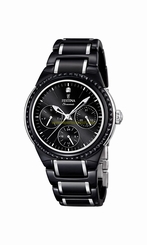 Festina Watches : F16699/4 Black Dial Ceramic Band Women Watch