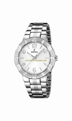 Festina Watches : F16711/1 White Dial Stainless Steel Women Watch