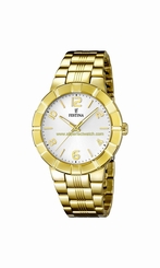 Festina Watches : F16713/1 White Dial Stainless Steel Plated Women Watch