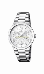 Festina Watches : F16716/1 White Dial Stainless Steel Women Watch