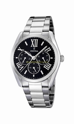 Festina Watches : F16750/2 Black Dial Metal Band Men Watch