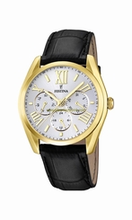 Festina Watches : F16753/1 White Dial Stainless Steel Plated Men Watch