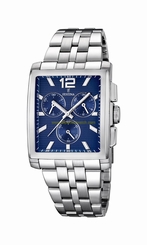 Festina Watches : F16755/2 Blue Dial Calfskin Band Men Watch