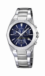 Festina Watches : F16757/2 Blue Dial Stopwatch Luminescent Hands Men Watch