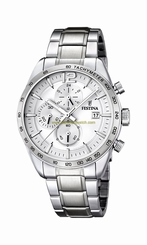 Festina Watches : F16759/1 White Dial Stopwatch Luminescent Hands Men Watch