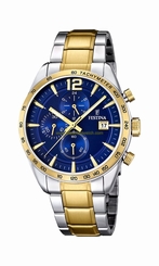 Festina Watches : F16761/2 Blue Dial Stainless Steel Band Men Watch