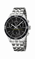 Festina Watches : F16762/4 Black Dial Stainless Steel Band Men Watch