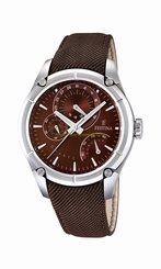 Festina Watches : F16767/3 brown Dial Stainless Steel Men Watch