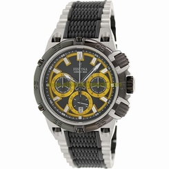 Festina Watches : F16775/7 Quartz Chronograph Black Dial Date Steel and Rubber Men Watch