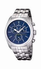 Festina Watches : F16778/3 Blue Dial Stainless Steel Band Men Watch