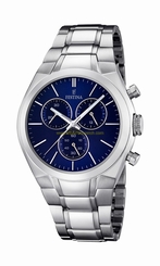 Festina Watches : F16782/3 Blue Dial Stopwatch Luminescent Hands Men Watch