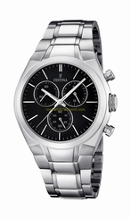 Festina Watches : F16782/6 Black Dial Metal Band Men Watch