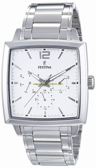 Festina Watches : F16783/1 White Dial Stainless Steel Men Watch