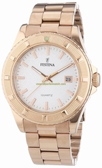 Festina Watches : F16788/1 White Dial Stainless Steel Women Watch