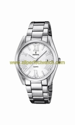 Festina Watches : F16790/1 Quartz Analog Date Stainless Steel Women Watch