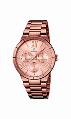 Festina Watches : F16798/1 Brown Dial Stainless Steel Band Women Watch