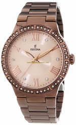Festina Watches : F16801/1 Gold Dial Other Material Band Men Watch