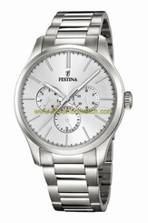 Festina Watches : F16810/1 Quartz Multifunction Dial Stainless Steel Men Watch