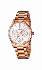 Festina Watches : F16816/1 Silver Dial Day & Date 24 Hour Women Watch