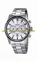Festina Watches : F16818/1 Silver Dial Stainless Steel Band Men Watch