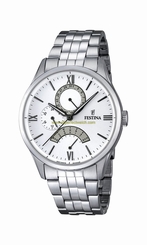 Festina Watches : F16822/1 Silver Dial Stainless Steel Band Men Watch