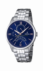 Festina Watches : F16822/3 Blue Dial Stainless Steel Band Men Watch