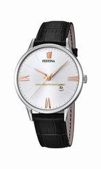 Festina Watches : F16824/2 White Dial Luminescent Hands Men Watch