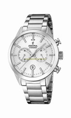 Festina Watches : F16826/1 White Dial Stopwatch Men Watch