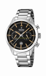 Festina Watches : F16826/4 Black Dial Stopwatch Men Watch