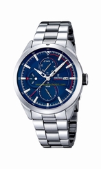 Festina Watches : F16828/2 Blue Dial Stainless Steel Band Men Watch