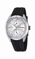 Festina Watches : F16829/1 Silver Dial Rubber Band Men Watch
