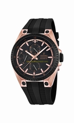 Festina Watches : F16835/1 Quartz Multifunction Dial Black Rubber Men Watch