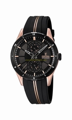 Festina Watches : F16842/1 Black Dial Stainless Steel Plated Men Watch